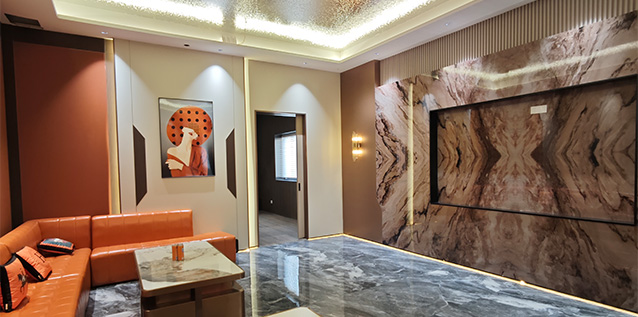 Introduction to SINCERE High-end KTV Wall Panel Application Cases: The Multi-aesthetic Integration of Fabric, Marble Pattern and Metal