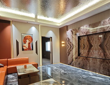 Introduction to SINCERE High-end KTV Wall Panel Application Cases: The Multi-aesthetic Integration of Fabric, Marble Pattern and Metal