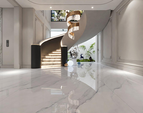 1600X3200 Sintered Stone Slabs  Marble Look Porcelain Tile Big Size