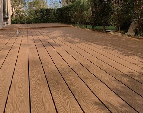 WPC Garden Wood Grain  Outdoor Plastic Composite Floor