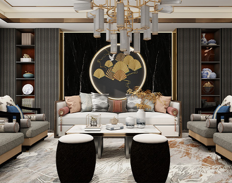 Interior Decoration Carbon Crystal  Wall Panel Chipboard