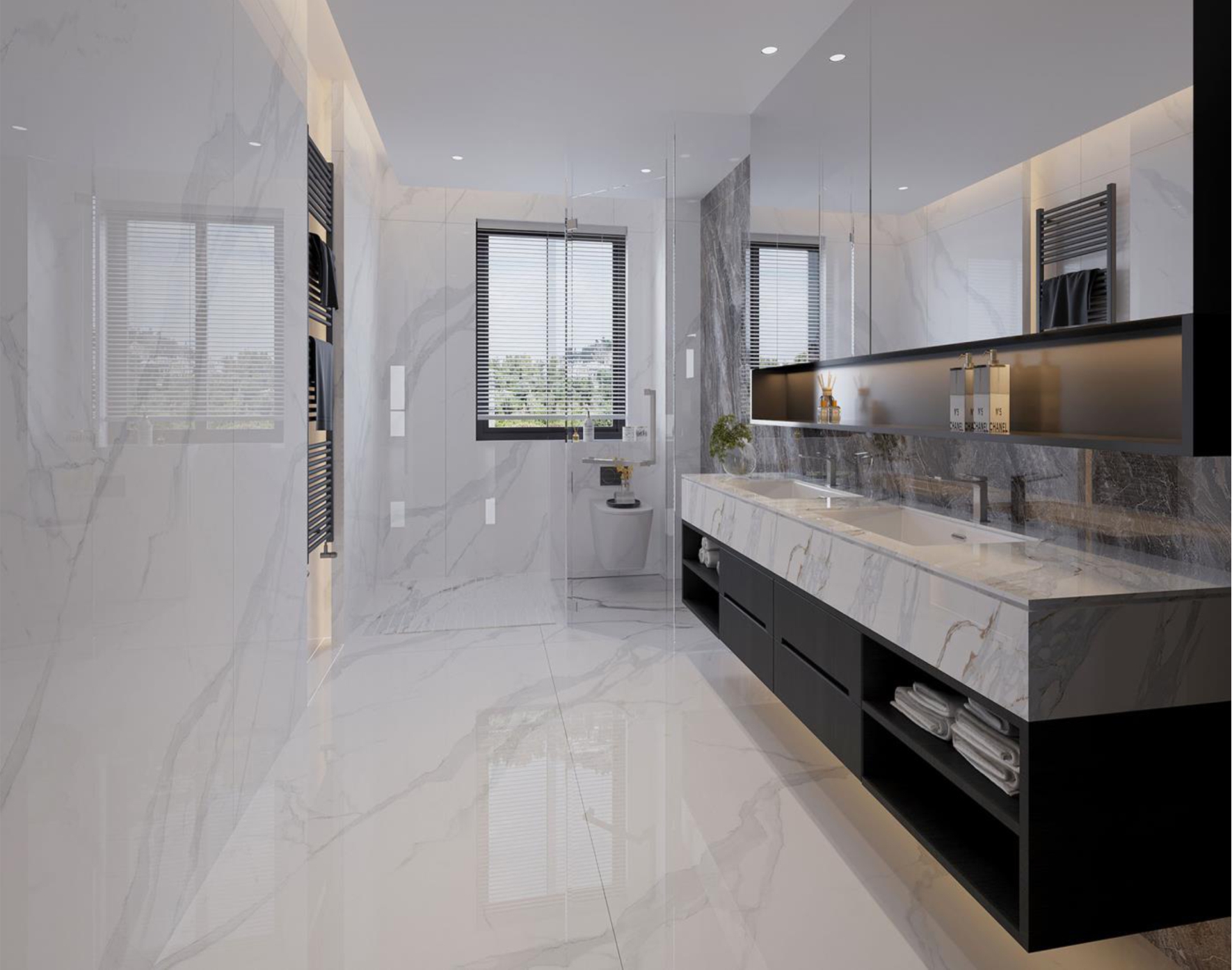 1200X2400 Sintered Stone Slabs  Marble Look Porcelain Tile Big Size