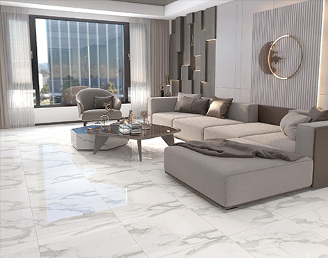 600x600 Marble Polished Glazed Porcelain Tiles Floor Wall Luxury