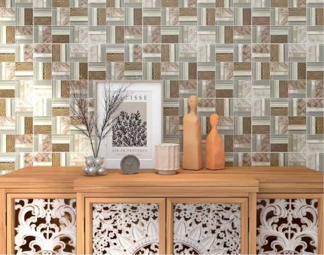 Glass Mosaic Tiles Modern Crystal for Wall Or Floor Tiles