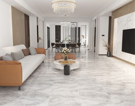 600x600 Marble Polished Glazed Porcelain Tiles Floor Wall Luxury