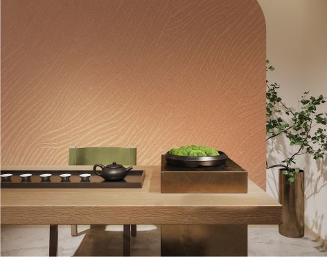 Metal Texture Interior Decoration Carbon Crystal  Wall Panel Chipboard