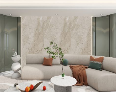 Stone Pattern Interior Decoration Carbon Crystal  Wall Panel Chipboard