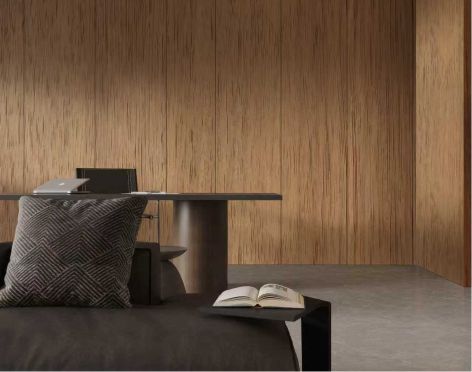 Wooden Interior Decoration Carbon Crystal  Wall Panel Chipboard