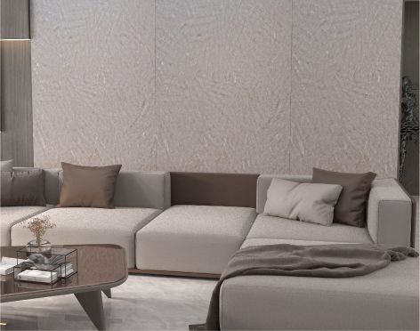 Fabric Texture Interior Decoration Carbon Crystal  Wall Panel Chipboard