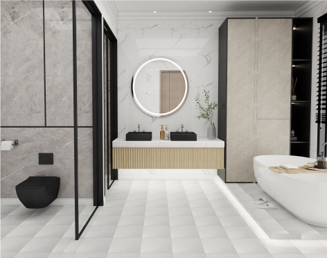 300x300 Rustic Polished Glazed Porcelain Tiles Floor Wall Luxury