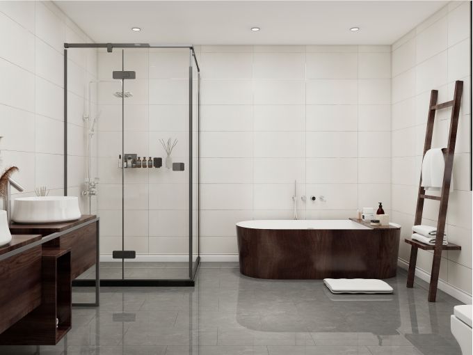 300x600 Rustic Polished Glazed Porcelain Tiles Floor Wall Luxury