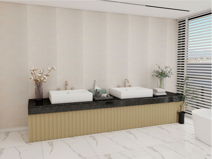300x600 Rustic Polished Glazed Porcelain Tiles Floor Wall Luxury