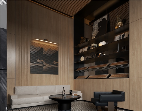 Fluted Wall Panel Interior WPC Wall Decoration Chipboard