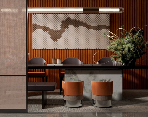 Fluted Wall Panel Interior WPC Wall Decoration Chipboard