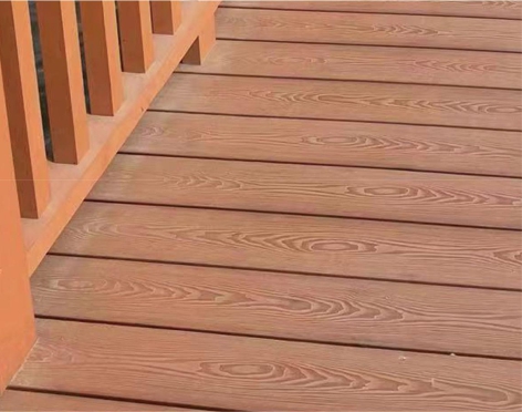 WPC Plastic Composite Floor Garden Wood Grain Outdoor