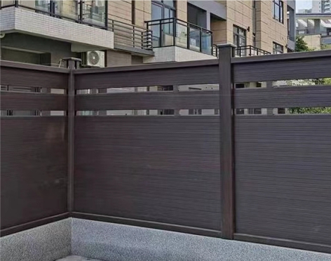 WPC Outdoor Fence  Garden Wood Grain Garden Panels
