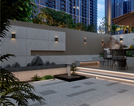 WPC Outdoor Fence  Garden Wood Grain Garden Panels