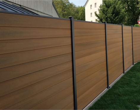 WPC Outdoor Fence  Garden Wood Grain Garden Panels