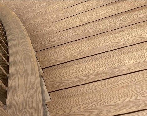 WPC Plastic Composite Floor Garden Wood Grain Outdoor