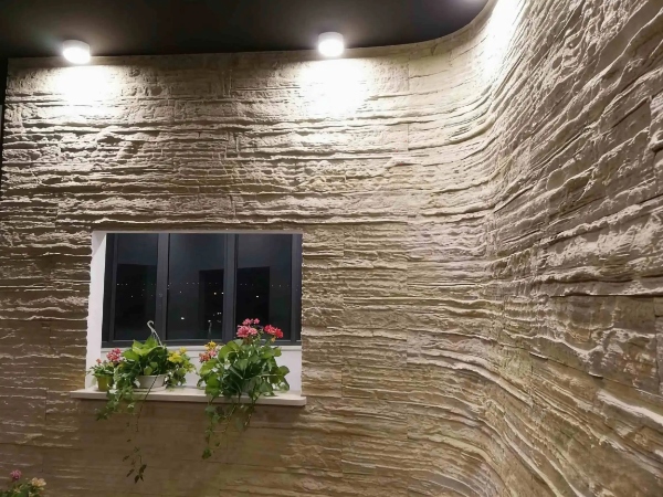 Flexible Stone Curved Wall