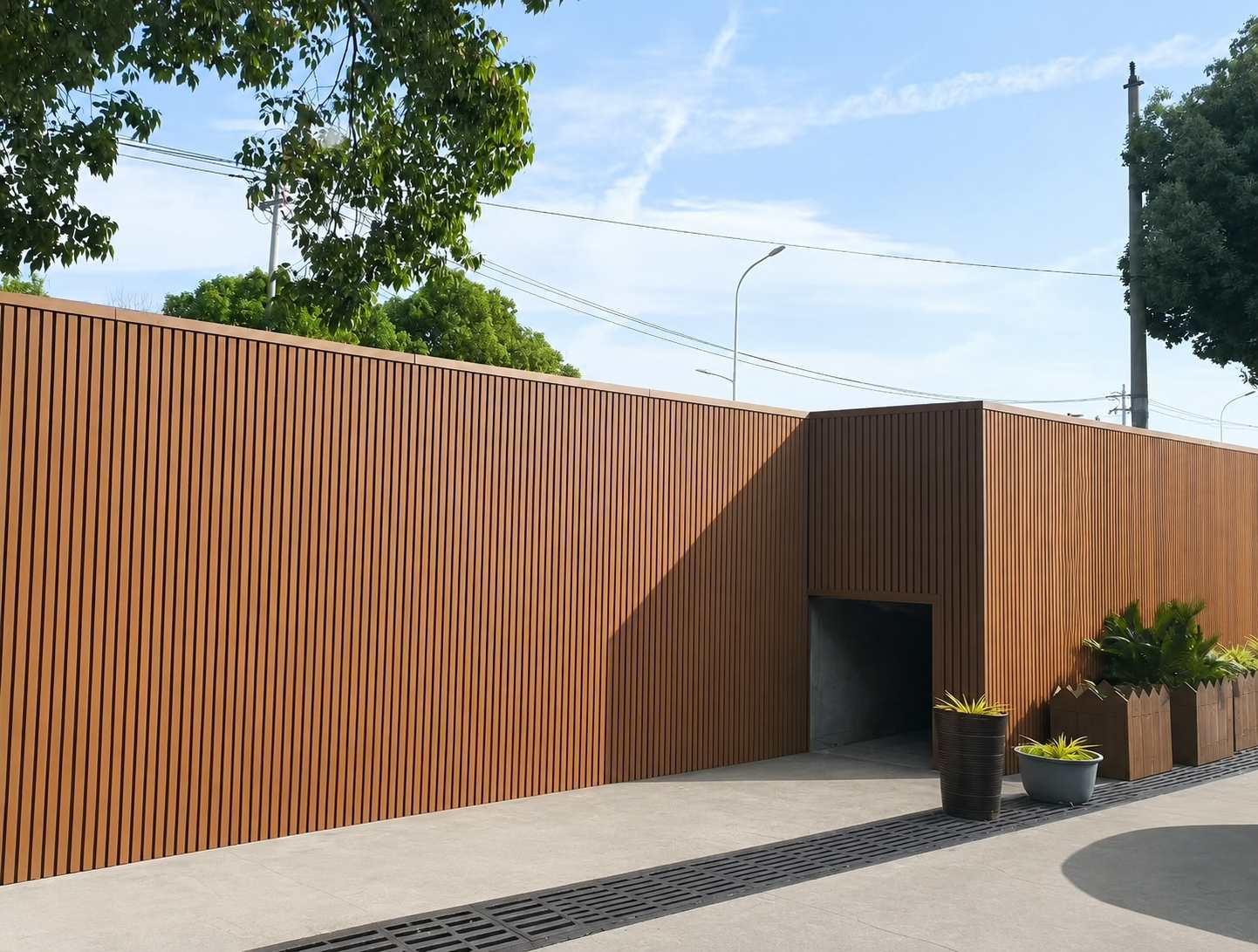 A well-made WPC outdoor fence