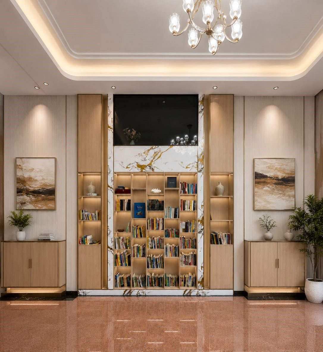 Lobby Wall Panel Coordination