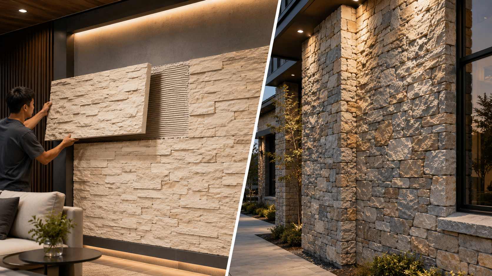 PU Stone vs. Natural Stone: A Practical Buyer Guide PU Stone vs. Natural Stone: A Practical Buyer Guide