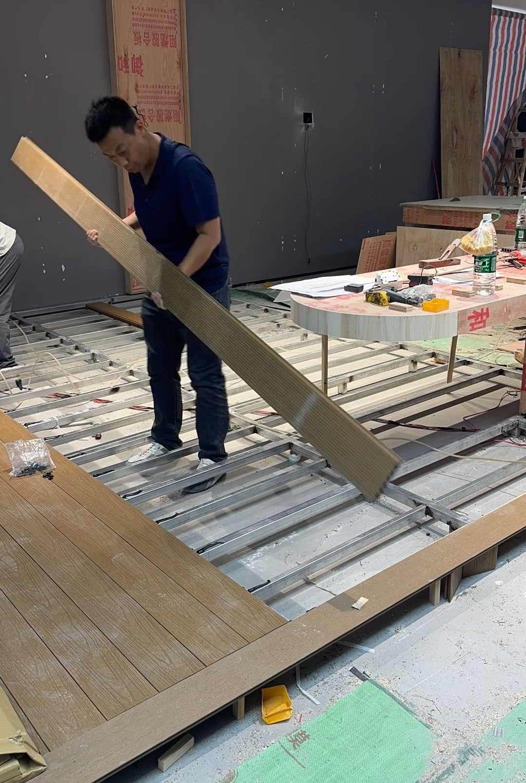WPC Flooring Construction Site