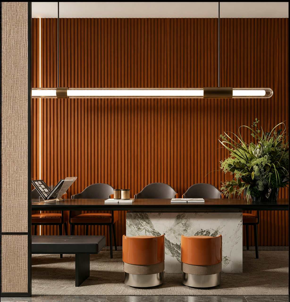 Application of WPC Fluted Wall Panels in Commercial Areas