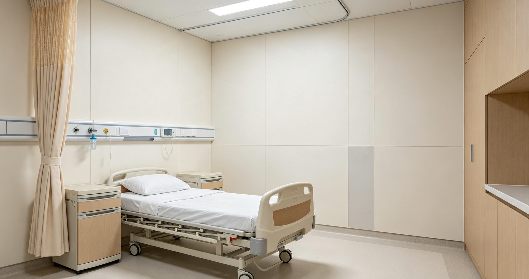 Application of Wall Panels in Hospital Wards