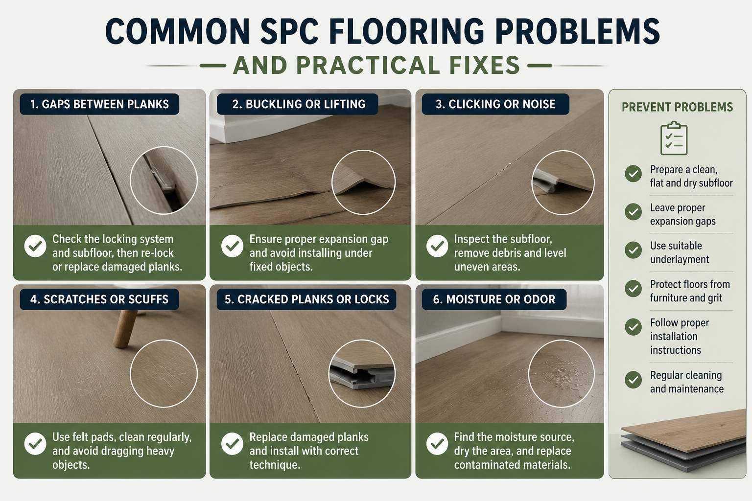 Common SPC Flooring Issues and How to Fix Them