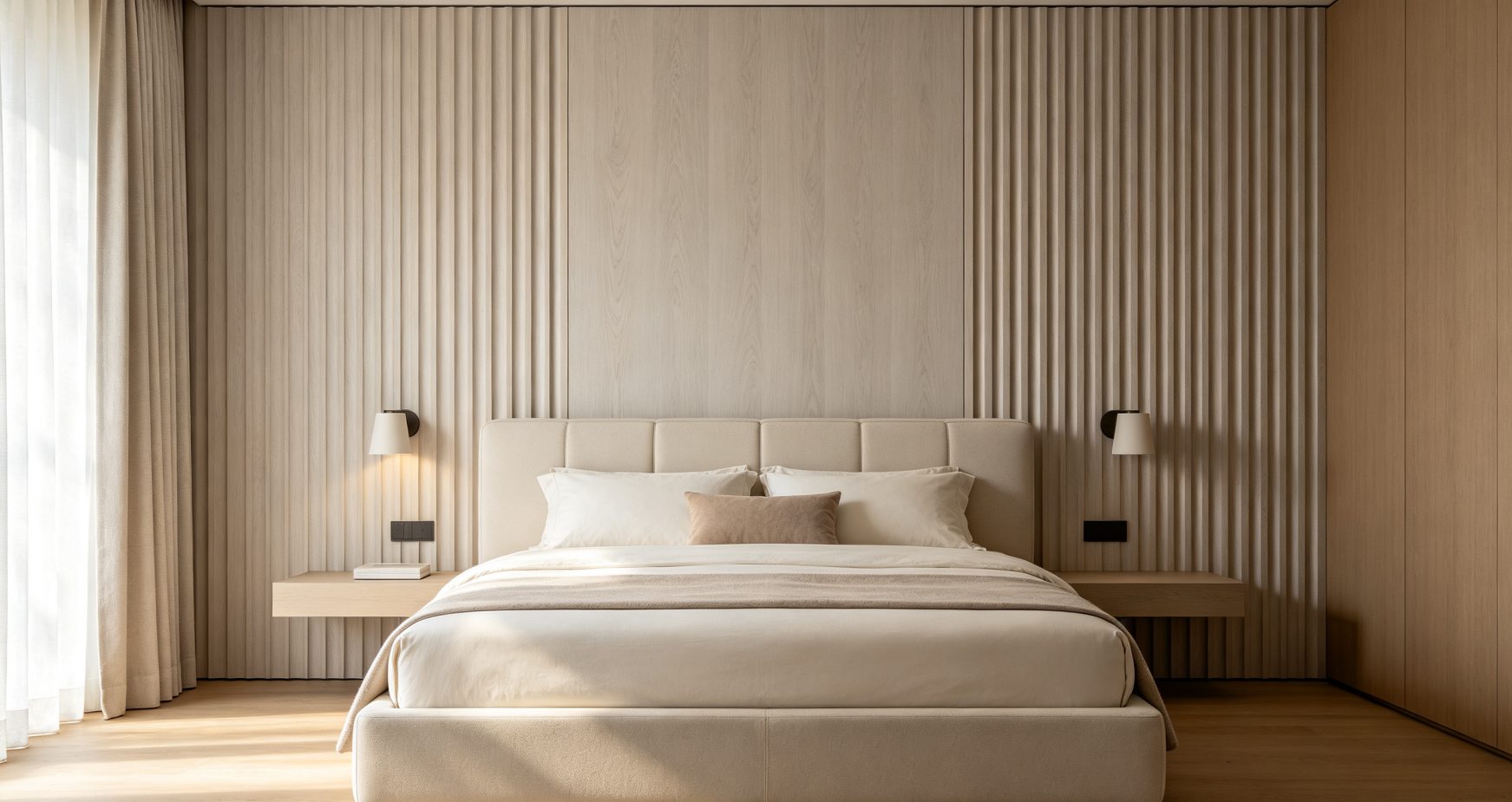The Use of Fluted Wall Panels in the Bedroom