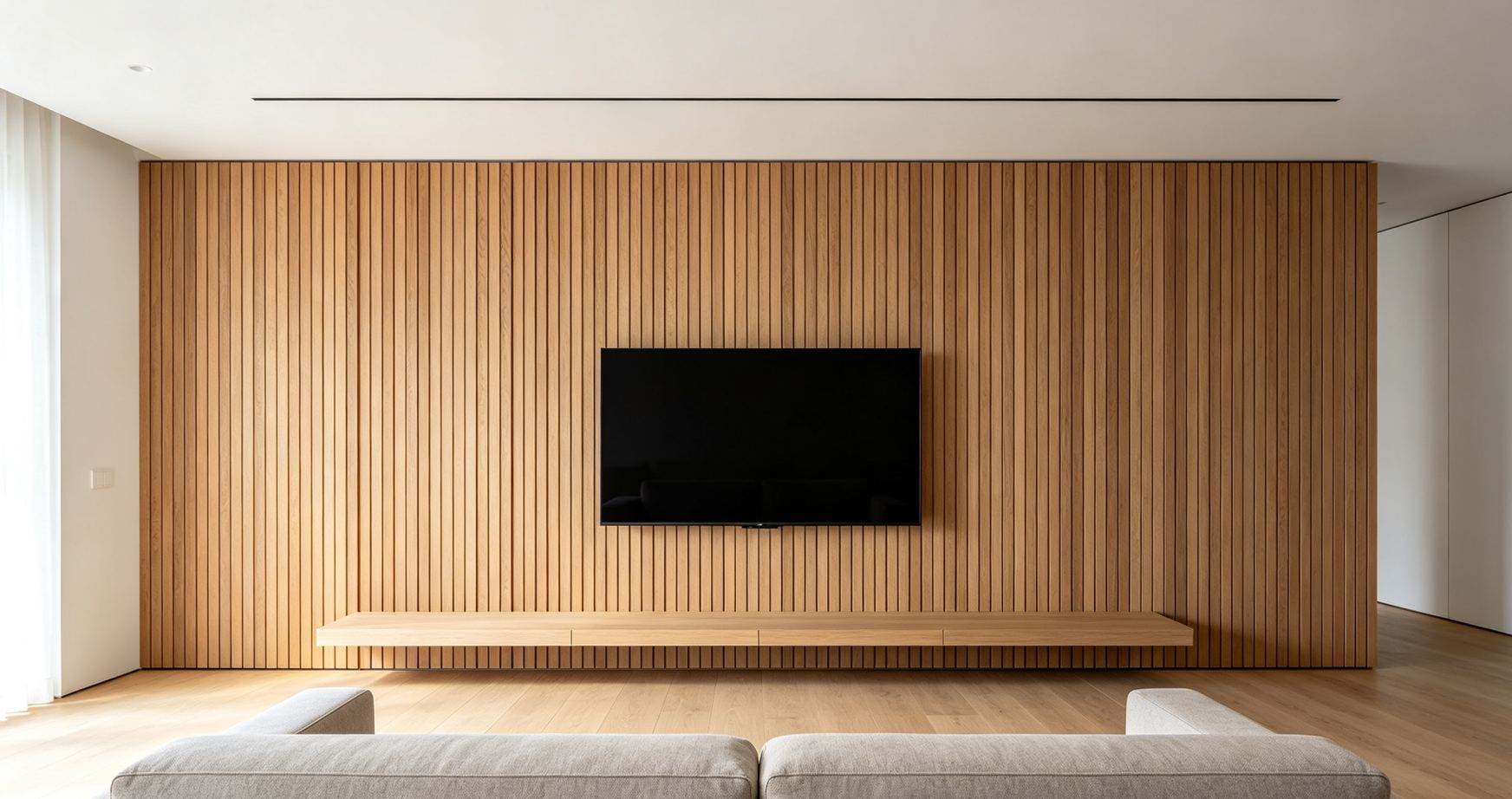 The Use of Fluted Wall Panels in the Living Room