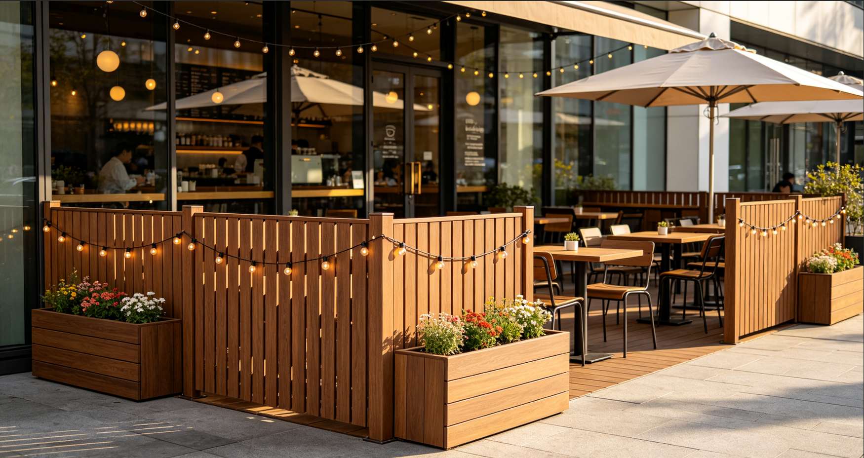 Use of WPC Fencing in Restaurants