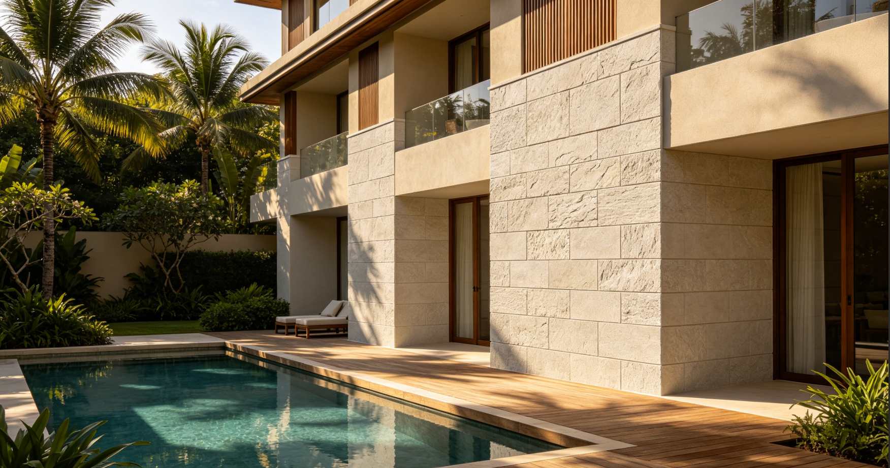 Application of Flexible Stone in Exterior Walls