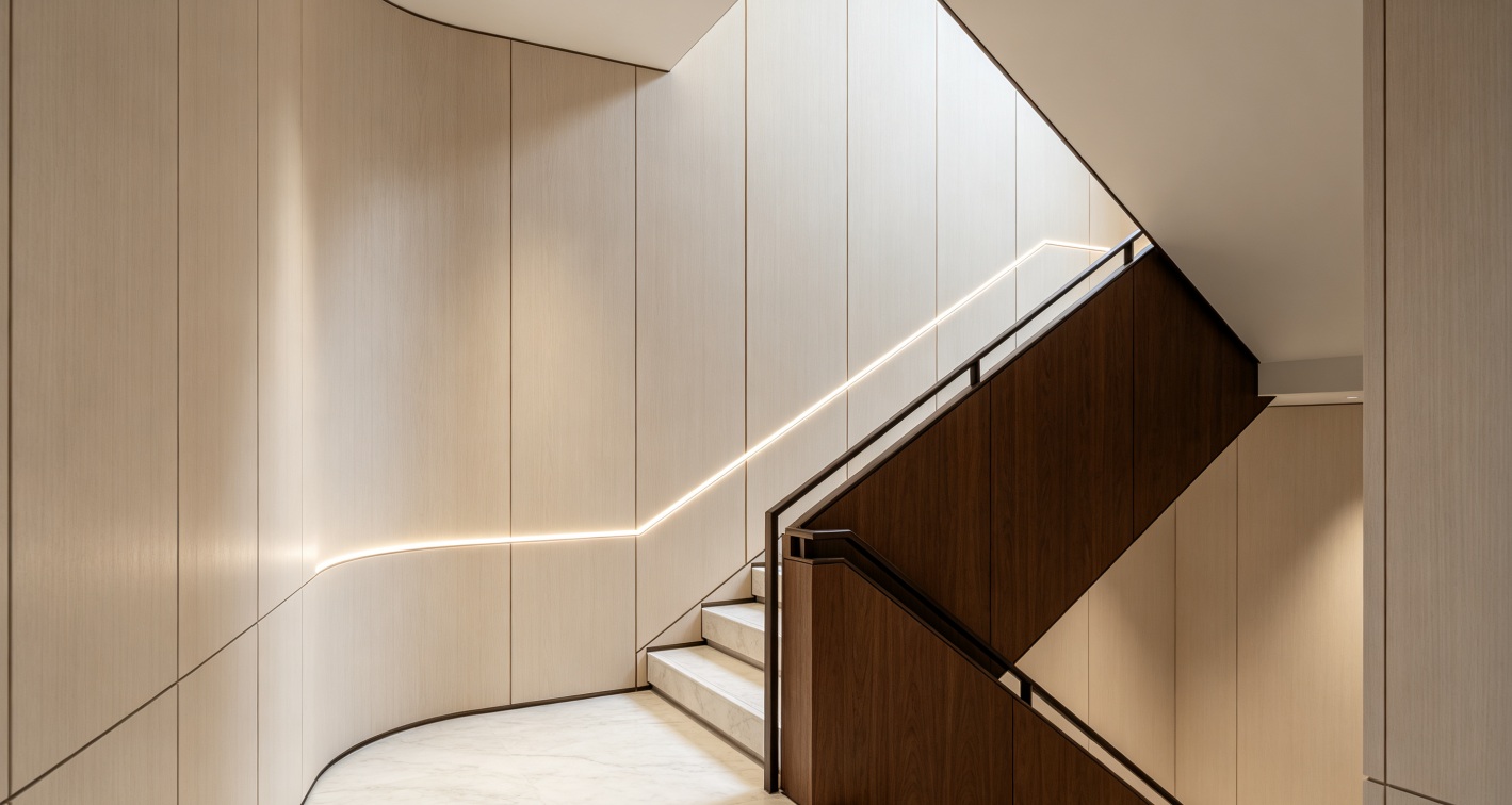 Application of Wall Panels in Stairwells