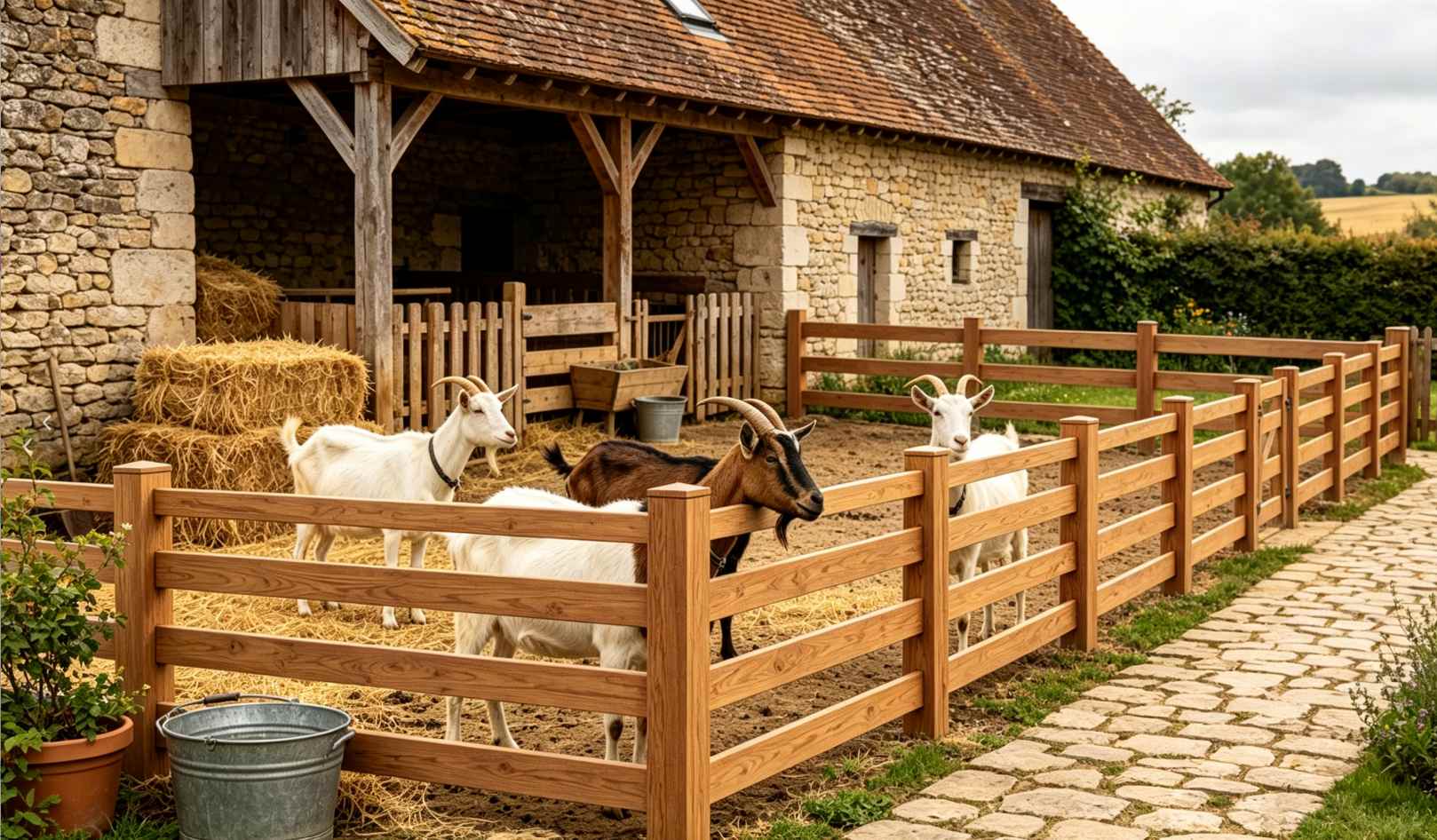 WPC Outdoor Fences for Livestock Protection and Animal Enclosures