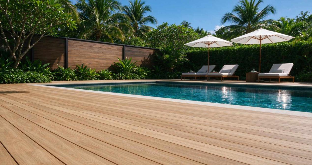 Application of WPC Decking in Gardens