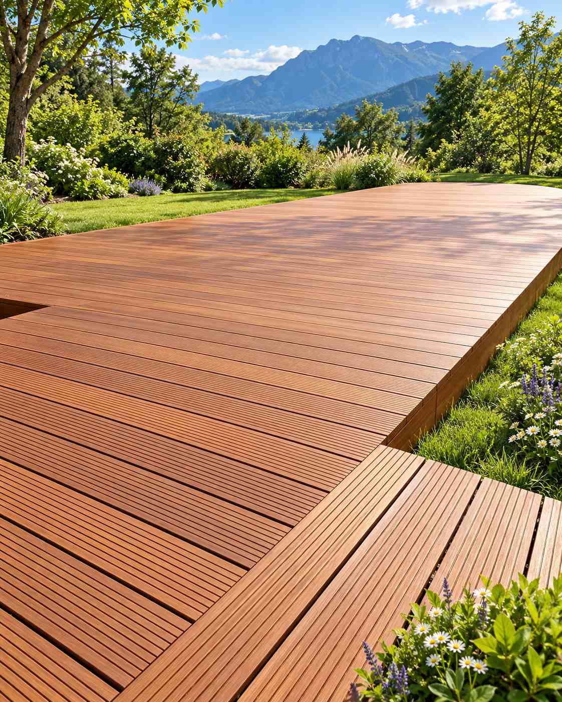 WPC flooring be installed on grass